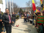 Protestul locuitorilor comunei Peştera a început cu rugăciunea „Tatăl nostru“     