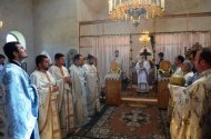 Preasfinţitul Visarion Liturghie arhierească în Delta Dunării 