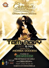 La deschiderea oficială DJ-ul Tom Novy face show la Crema Summer Club din Constanţa