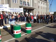Protest masiv în Portul Constanţa. Radu Mazăre nu a venit să stea de vorbă cu sindicaliştii    