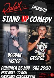 Bogdan şi George, într-un spectacol de stand-up comedy, la Constanţa