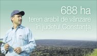 688 ha teren arabil de vânzare în județul Constanța  