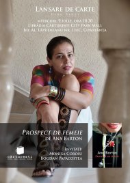 Lansare de carte, mâine, la City Park Mall din Constanţa 