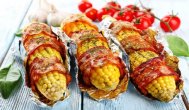 Ecuisine.ro  Porumb copt infasurat in bacon 