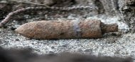 O bombă rămasă neexplodată descoperită în satul Pietreni