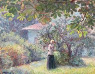 Pictura zilei „În grădină” de Samuel Mützner