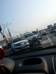 Accident rutier în zona Maritimo. Se circulă cu dificultate 