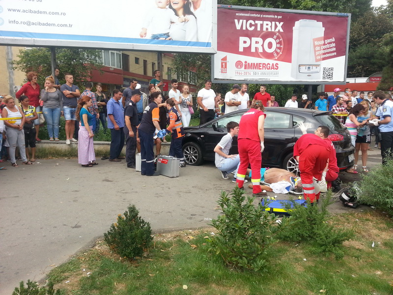 tragedie in zona city park mall cinci persoane au fost spulberate pe trecerea de pietoni un mort si patru