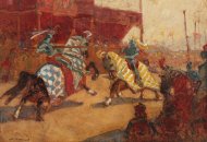 Pictura zilei „Întrecere cavalerească” de Nicolae Vermont