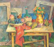 Pictura zilei „Natură statică de atelier” de Spiru Chintilă