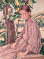 Pictura zilei „La umbra nucului” de Camil Ressu