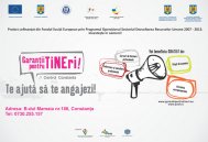 A început programul „Garanţii pentru Tineri“. Acum, în Constanţa! 