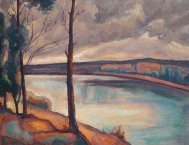 Pictura zilei „Pe malul Siretului” de Camil Ressu