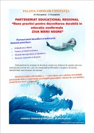 Ziua Mării Negre sărbătorită la Palatul Copiilor din Constanţa cu profesori din judeţ şi din ţară