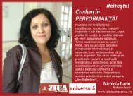 #Citeşte Credem în PERFORMANŢĂ! 