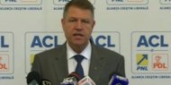 Klaus Iohannis a cântat Imnul României într-o conferinţă de presă (video)