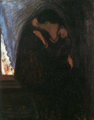 Pictura zilei „Sărutul” de Edvard Munch