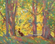 Pictura zilei „Femeie în parc” de Ion Theodorescu-Sion