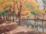 Pictura zilei „Pe malul lacului” de Camil Ressu 