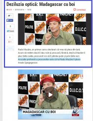 Antena3. Deziluzia optică Madagascar cu boi