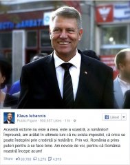 Klaus Iohannis „Am nevoie de voi, pentru că România noastră începe acum!“