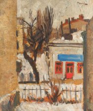 Pictura zilei „Peisaj de iarnă” de Nicolae Tonitza