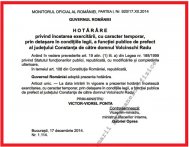 Este oficial Iată Monitorul Oficial prin care a fost demis prefectul Radu Volcinschi  
