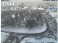 Cum arată, pe camerele de luat vederi, Codul Galben Câtă zăpadă este în diferite orașe ale țării   