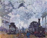 Pictura zilei „Gara Saint Lazare” de Claude Monet
