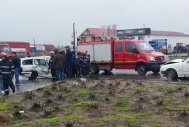 UPDATE 4.  Accident  rutier Carambol cu patru maşini, la ieşirea din Lumina. Trei victime         