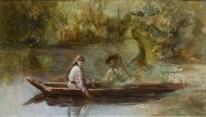 Pictura zilei „Cu barca” de Theodor Aman