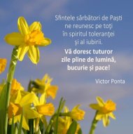 Mesajul lui Victor Ponta de Paşte