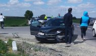 Accident rutier pe DN22, la intersecţia spre Oituz 