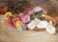 Pictura zilei „Coş cu flori” de Ipolit Strâmbu 