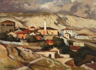 Pictura zilei „Vedere asupra Balcicului” de Adam Bălţatu