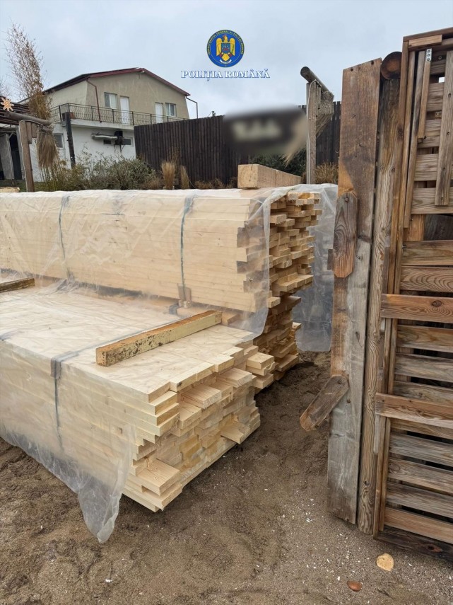 foto transport ilegal de material lemnos depistat la vama veche judetul constanta 926177 foto transport ilegal de material lemnos depistat la vama veche judetul constanta 926177