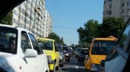 Trafic îngreunat pe bulevardul I. C. Brătianu, pe sensul de mers către Valu lui Traian