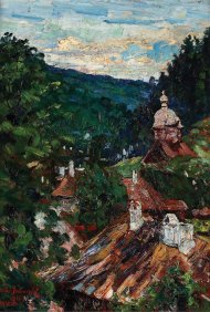 Pictura zilei „Valea Agapiei” de Octav Băncilă