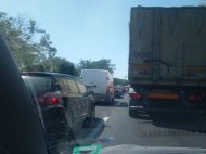 UPDATE. Circulaţie infernală pe DN39, de la ieşirea din Constanţa până la Agigea (galerie foto)