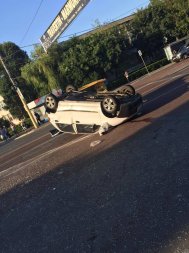 Accident rutier spectaculos pe bulevardul IC Brătianu Șoferul a fugit ! 