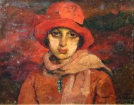 Pictura zilei „Pălărie roşie” de Aurel Băeşu