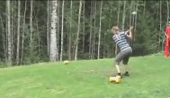 Funny video Păţanii pe terenul de golf