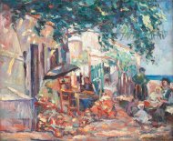 Pictura zilei „Curte la Mangalia” de Nicolae Dărăscu 