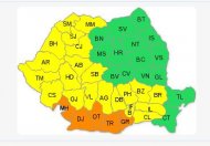 Codul portocaliu se extinde spre sud, duminică Pe litoral vin ... ploile !