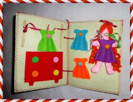 Handmade by Carmen Petrișor Carte senzoriala - ,,Kitty si prietenii\