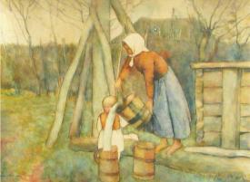 Pictura zilei „La fântână” de Ștefan Luchian