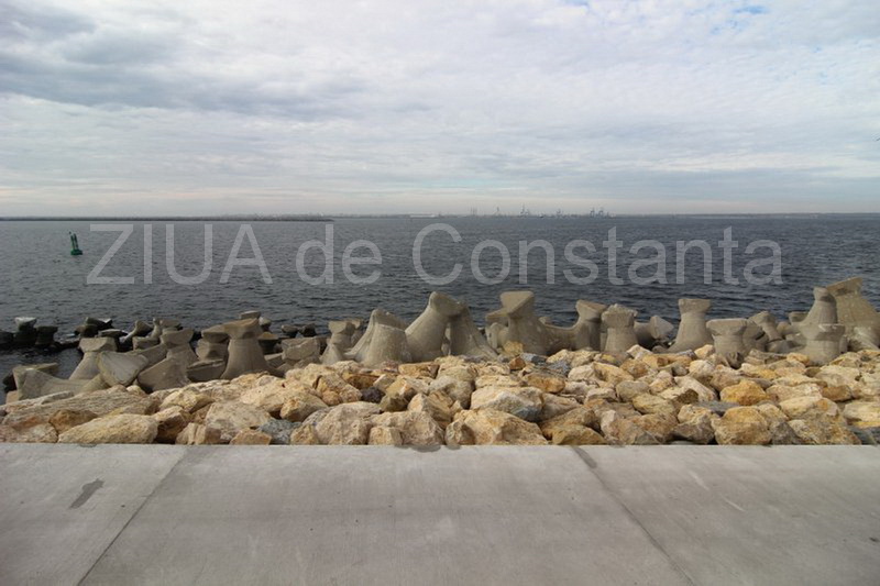fotoreportaj imagini superbe cu extinderea digului de larg din portul constanta 571953