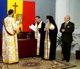 Sfințirea moaștelor Sfântului Andrei Șaguna la Universitatea din Constanța cu același nume