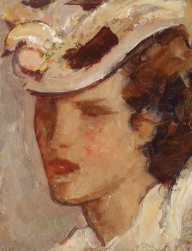 Pictura zilei „Doamna cu pălărie” de Nicolae Tonitza