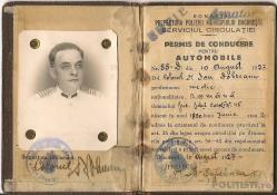 Cum arăta un carnet de conducere în anul 1927 